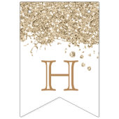 Bannière À Fanions Mariage de célébration de joyeux anniversaire de (Troisième drapeau)