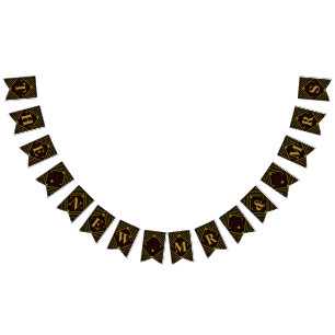 Bannière À Fanions Mariage de Gatsby Gold 2020