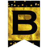 Bannière À Fanions Mariage de point d'or aléatoire personnalisé (Premier drapeau)