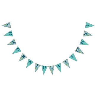 Bannière À Fanions Mariage de style art nouveau Neige en Été