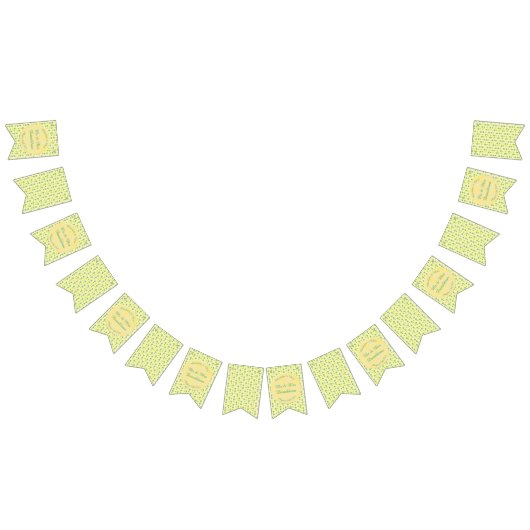 Bannière À Fanions Mariage d'été tropical Ananas et Palm Feuille (Tout)