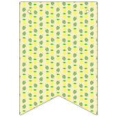 Bannière À Fanions Mariage d'été tropical Ananas et Palm Feuille (Deuxième drapeau)