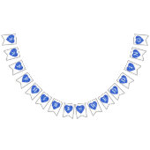 Bannière À Fanions Mariage du coeur saphir bleu 45e anniversaire (Tout)