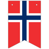 Bannière À Fanions Mariage international américain et norvégien (Deuxième drapeau)