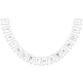 Bannière À Fanions Mariage Moderne : Cérémonie de Fiançailles (Tout)