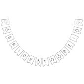 Bannière À Fanions Mariage Moderne Fête de Fiançailles (Tout)