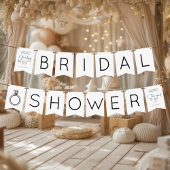 Bannière À Fanions Mariage Moderne Fête de Fiançailles