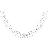 Bannière À Fanions Mariage Moderne Fête de Fiançailles (Tout)