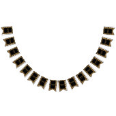 Bannière À Fanions Mariage Motif Gold et Black Art Déco (Tout)