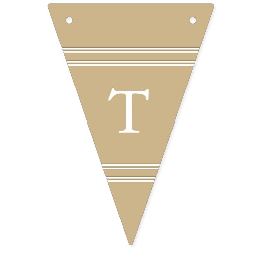 Bannière À Fanions Mariage or mat brillant (Seizième drapeau)