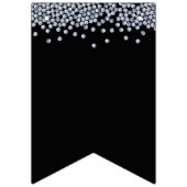 Bannière À Fanions Mariage personnalisé Parties scintillant diamant (Premier drapeau)