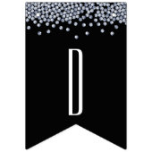 Bannière À Fanions Mariage personnalisé Parties scintillant diamant (Troisième drapeau)