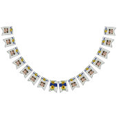 Bannière À Fanions Mariage rustique Tournesol bleu gris bois (Tout)