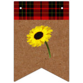 Bannière À Fanions Mariée D'Automne Rustique Automne Elle A Dit Oui F (Premier drapeau)