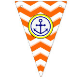 Bannière À Fanions Marine Ancre Chevron bleu étroit Roundel noir (Premier drapeau)