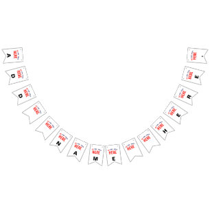 BANNIÈRE À FANIONS MARQUE BLANCHE MODERNE ET PERSONNALISABLE VÉRIFIÉE