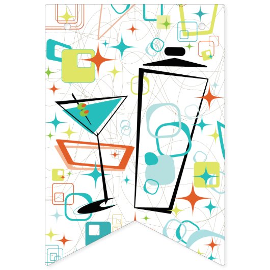 Bannière À Fanions Martini un Aller-Aller ! (Premier drapeau)