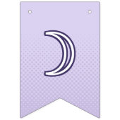 Bannière À Fanions Menstruation Cute Lavender Purple Funky Lettres (Premier drapeau)