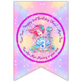 Bannière À Fanions Mermaid 3e anniversaire Modifier Modifier Modifier (Premier drapeau)