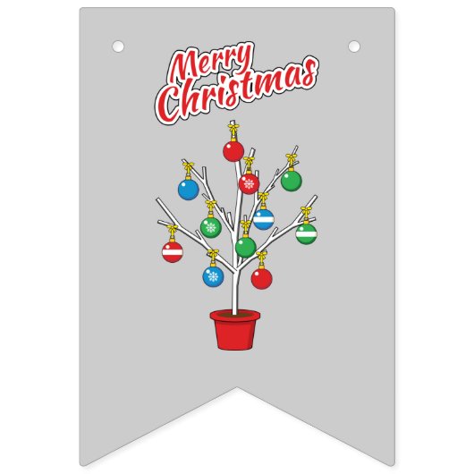 Bannière À Fanions Merry Christmas (Deuxième drapeau)