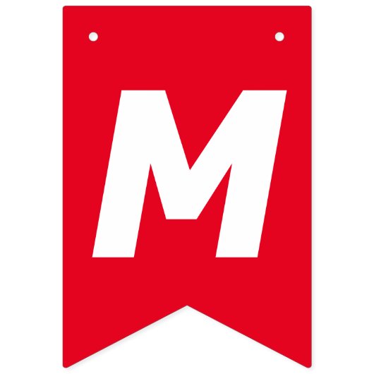 BANNIÈRE À FANIONS MERRY NOËL VERT ROUGE (Premier drapeau)