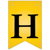 Bannière À Fanions Message d'anniversaire Abstrait Black Gold Extraor (Deuxième drapeau)