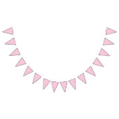 Bannière À Fanions Micro pois blanc - Rose clair (Tout)