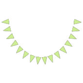 Bannière À Fanions Micro pois blanc - Vert printemps (Tout)