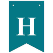 Bannière À Fanions Mignonne sirène Turquoise et violette Joyeux anniv (Deuxième drapeau)