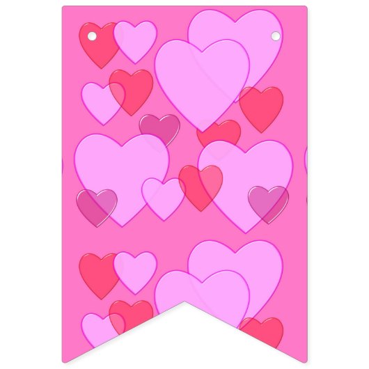 Bannière À Fanions Mille coeurs (Deuxième drapeau)