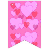 Bannière À Fanions Mille coeurs (Premier drapeau)