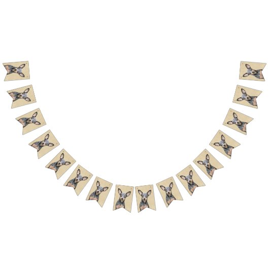 Bannière À Fanions Miniature Pinscher Peinture mignonne Chien Art ori (Tout)