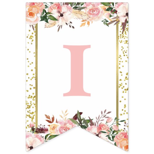 Bannière À Fanions Miss ONEderful First Birthday Banner (Troisième drapeau)