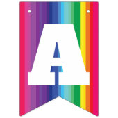 Bannière À Fanions Mod Rainbow Colorée 1ère fête d'anniversaire (Troisième drapeau)