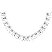 BANNIÈRE À FANIONS MODÈLE DE TEXTE D'IMAGE BLANCHE SIMPLE MODERNE (Tout)