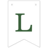 Bannière À Fanions Modern Camp Bachelorette Green (Premier drapeau)