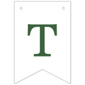 Bannière À Fanions Modern Camp Bachelorette Green (Troisième drapeau)