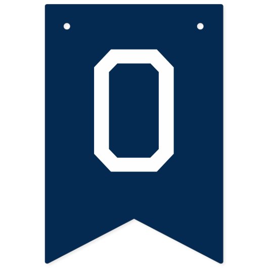 Bannière À Fanions Moderne Simple Marine Bleu Félicitations Diplôme (Deuxième drapeau)