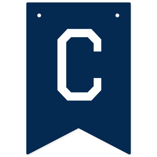 Bannière À Fanions Moderne Simple Marine Bleu Félicitations Diplôme (Premier drapeau)