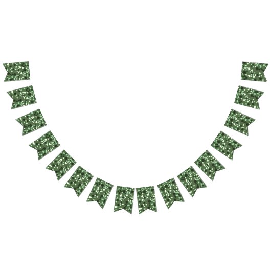 Bannière À Fanions Moderne Simple Olive Green Terrazzo bunt (Tout)