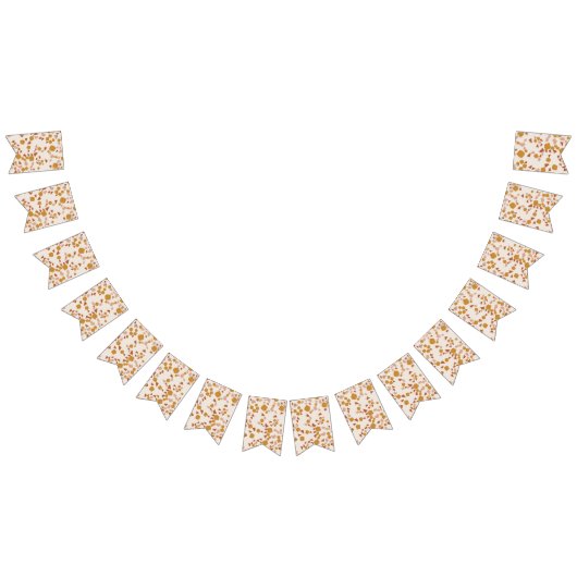 Bannière À Fanions Moderne simple Terracotta Gold Terrazzo bund (Tout)