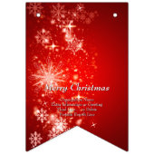 Bannière À Fanions Modifier tout le texte Organisation Noël (Premier drapeau)