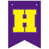 Bannière À Fanions Modifier votre âge sur PURPLE Joyeux anniversaire (Premier drapeau)