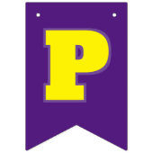 Bannière À Fanions Modifier votre âge sur PURPLE Joyeux anniversaire (Troisième drapeau)