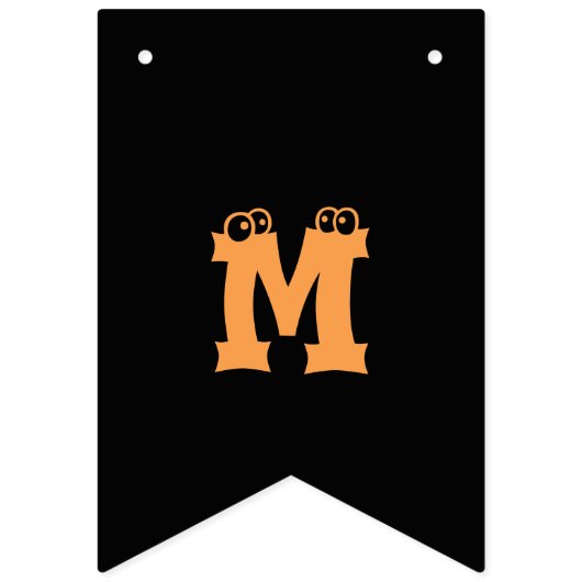 Bannière À Fanions Mon 1er Halloween mignon amis Éffrayants (Deuxième drapeau)