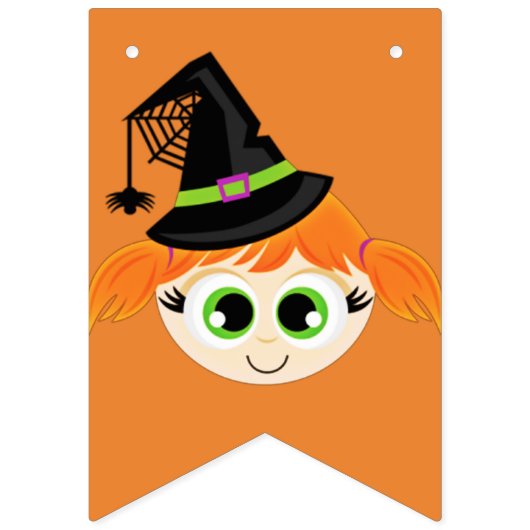 Bannière À Fanions Mon 1er Halloween mignon amis Éffrayants (Premier drapeau)