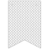 Bannière À Fanions Monochrome Geometric Texture|Seamless Diamond Look (Deuxième drapeau)