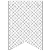 Bannière À Fanions Monochrome Geometric Texture|Seamless Diamond Look (Premier drapeau)