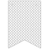 Bannière À Fanions Monochrome Geometric Texture|Seamless Diamond Look (Troisième drapeau)