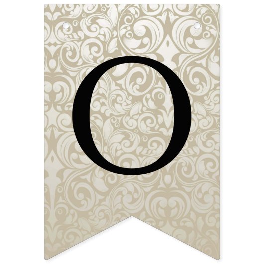 Bannière À Fanions Monogramme de gâteau mariage (Deuxième drapeau)